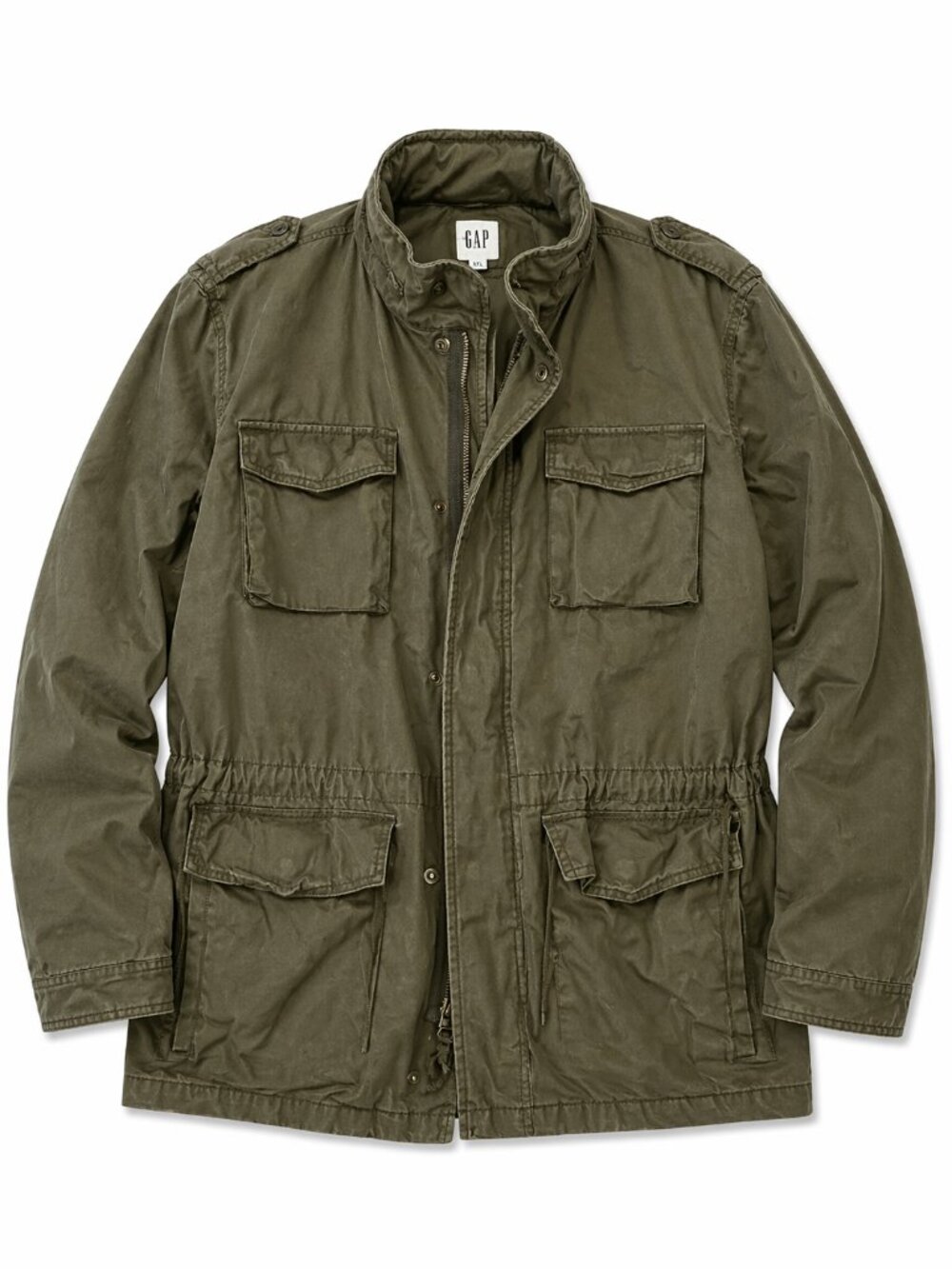 Vintage GAP M65 Field Jacket Olive Military Utility Coat XXL